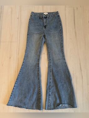 bohme Vintage Wash Blue Flared Jeans